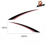 2pcs Auto Racing Sports Decoration Decals Car Side Stripe Sticker Vinyl Wrap Car Stylish Styling Sticker Car Accessories